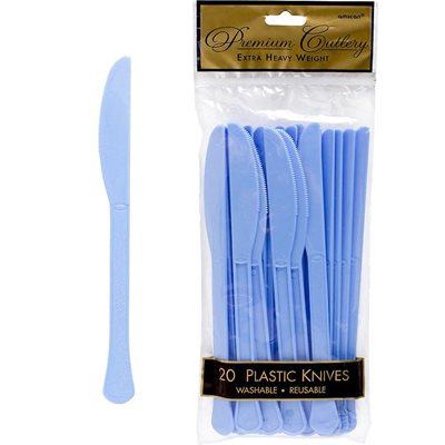 Premium Knives Pastel Blue Extra Heavy Weight 20pk