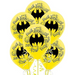 Batman Heroes Unite Latex Balloons & Paper Adhesive Add-Ons 30cm