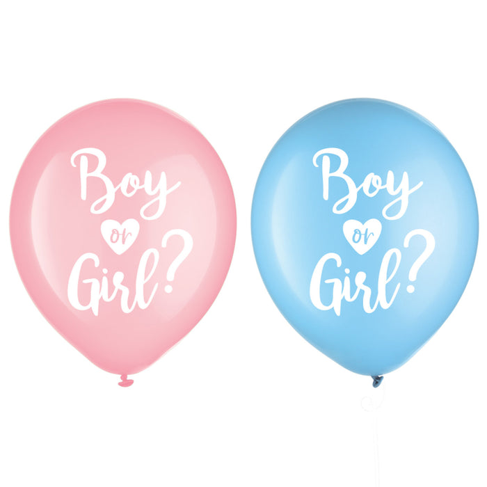 The Big Reveal Latex Balloons Boy or Girl? 30cm 15pk