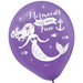 Mermaid Wishes Latex Balloons 30cm 6pk