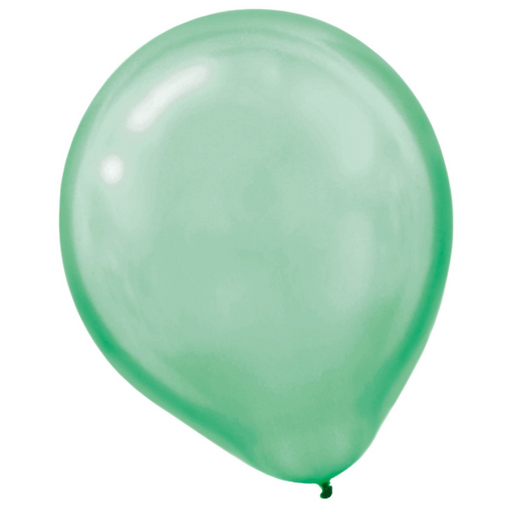 Latex Balloons Pearl 15CT Festive Green 30cm 15pk