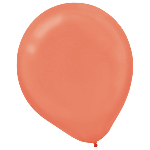 Latex Balloons Pearl 15CT Rose Gold 30cm 15pk