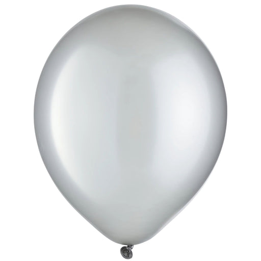 Latex Balloons Pearl 15CT Silver 30cm 15pk