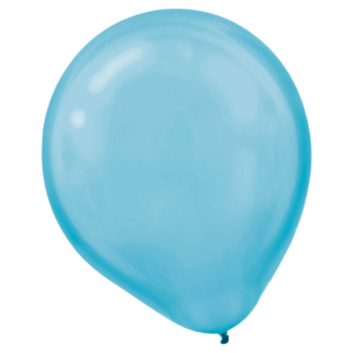 Latex Balloons Pearl 15CT Caribbean Blue 30cm 15pk