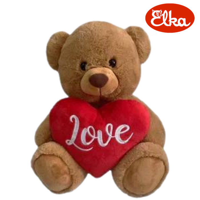 Bear Belle with Heart Brown 20cm