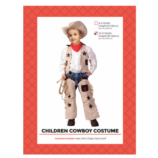 Children Cowboy Costume 10-12 years