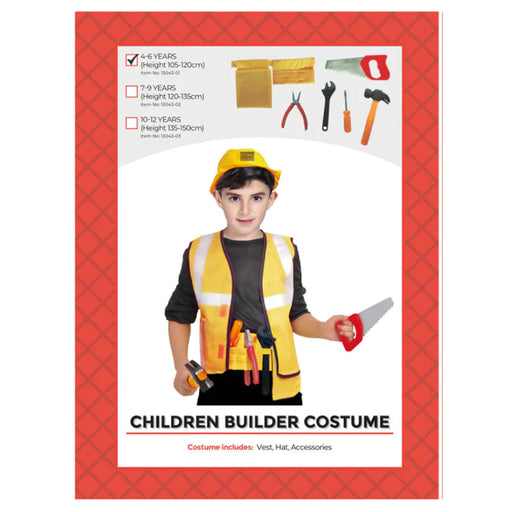 Children Builder Costume S (4-6 years)