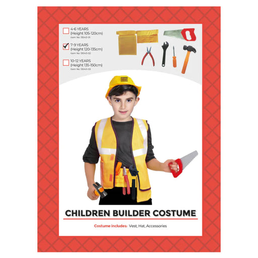 Children Builder Costume M (7-9 years)