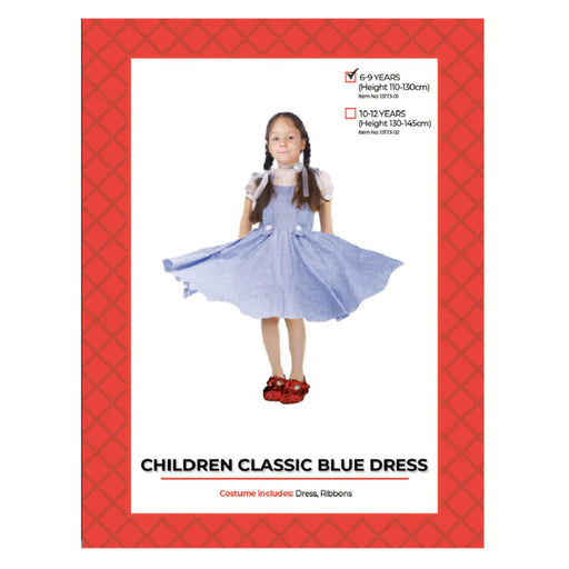 Children Classic Blue Dress (6-9 Years)