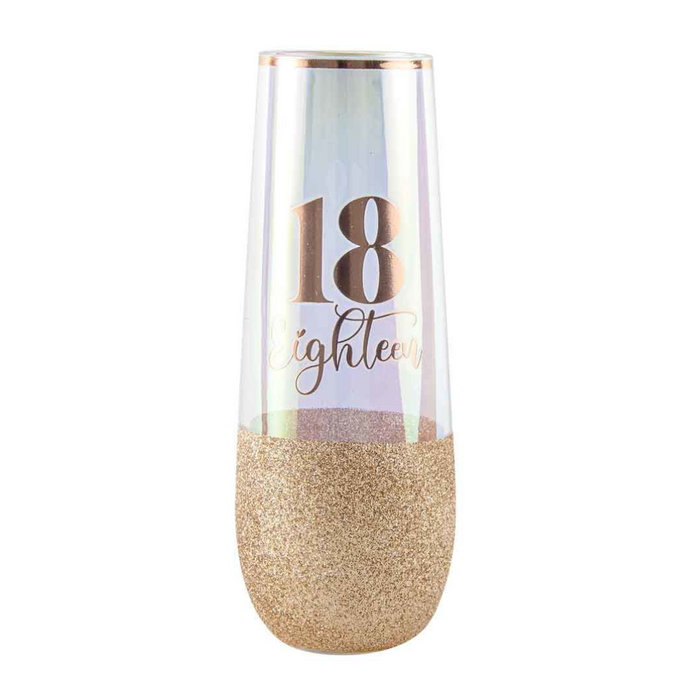 Ronis 18 Glitterati Colour Stemless Champagne 16cm 180ml