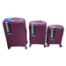 Suitcase PP Rectangle Purple Set 3