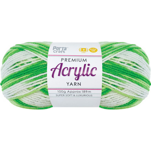 Acryl Yarn Multi Lime Time 100g 189m 8ply