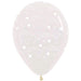 Sempertex Anniversary Crystal Clear Latex Balloons 30cm 6pk