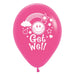 Sempertex Get Well Smiley Faces Fashion Fuchsia Latex Balloons 30cm 6pk