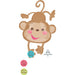 Foil Balloon SuperShape Doo-Dads Fisher Price Baby Monkey XL