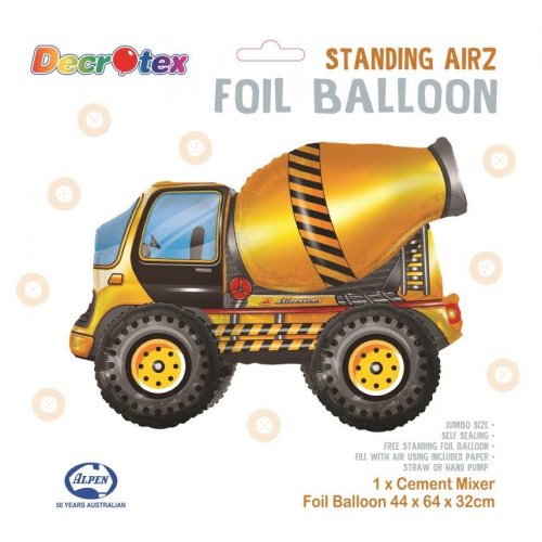 Foil Balloon AirZ CEMENT MIXER StandIng Decrotex