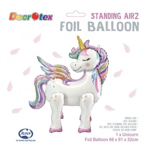 Foil Balloon AirZ UNICORN StandIng Decrotex