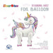 Foil Balloon AirZ UNICORN StandIng Decrotex