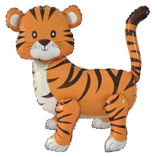 Standing Airz Tiger Foil Balloon