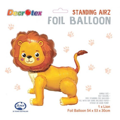 Standing Airz Lion Foil Balloon