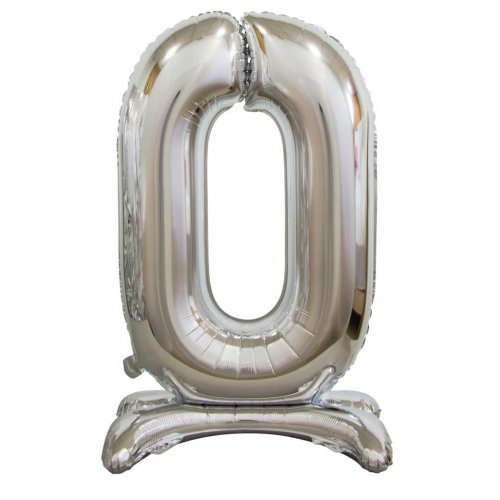 Standing Foil Balloon Silver #0 76cm