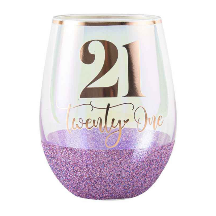 Ronis 21 Glitter Stemless Purple 600ml