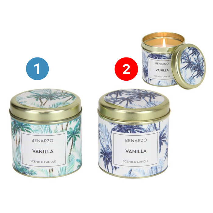 220Gram Travel Tin Candle Palm Des