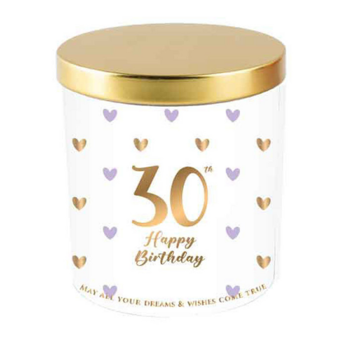 Ronis 30 Sweet Heart Candle Vanilla/Lavender 215gm 8x9cm