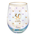 Ronis 30th Sweet Heart Stemless Glass 600ml