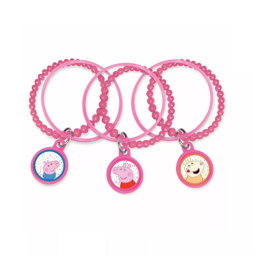 Peppa Pig Confetti Party Charm Bracelets 8pk