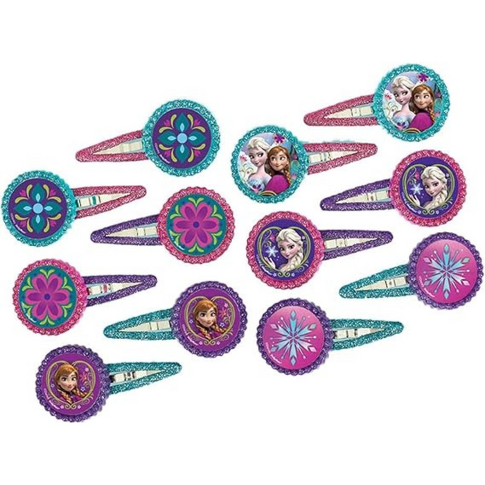 Frozen Hair Clips Favors 12pk