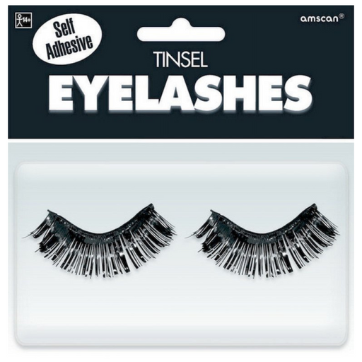 Tinsel Eyelashes Black