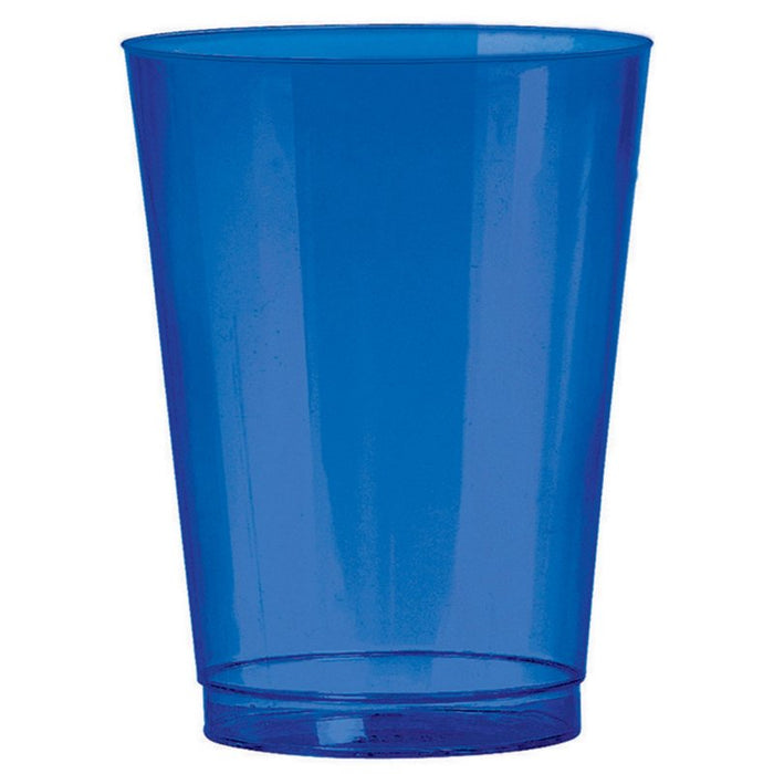 Plastic Tumblers Big Party Pack Bright Royal Blue 266ml 72pk