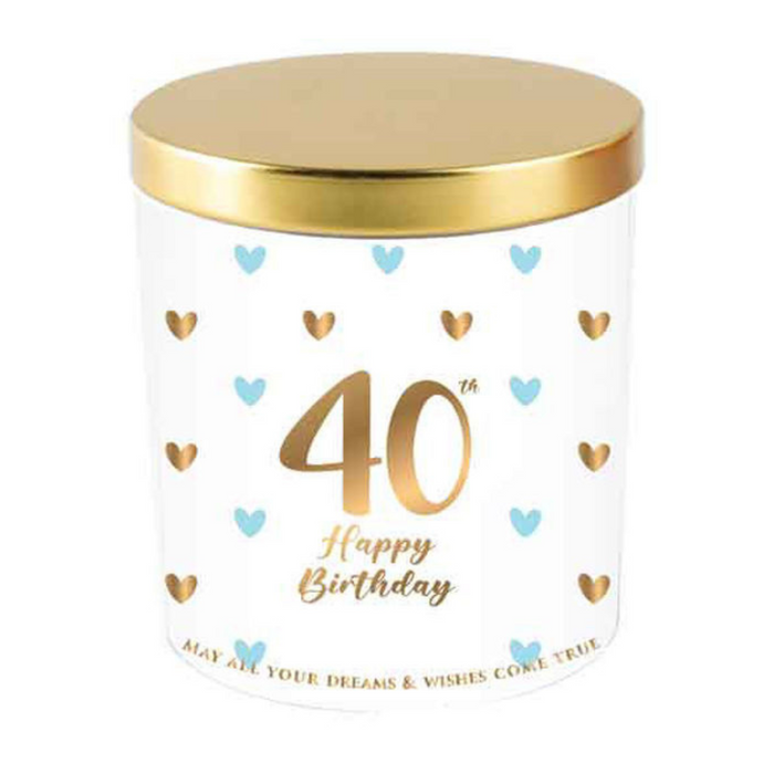 Ronis 40 Sweet Heart Candle Vanilla/Lavender 215gm 8x9cm