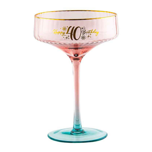 Ronis 40th Fluted Coupe Glass 300ml