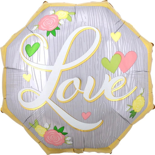 Foil Balloon SuperShape XL Wedding Love Floral P32