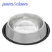 Stainless Steel Pet Bowl Black Anti-Skid 33x33x6cm 2000ml