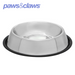 Stainless Steel Pet Bowl Black Anti-Skid 33x33x6cm 2000ml