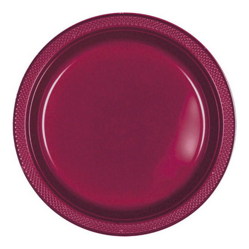 Premium Plastic Plates Berry 17cm 20pk