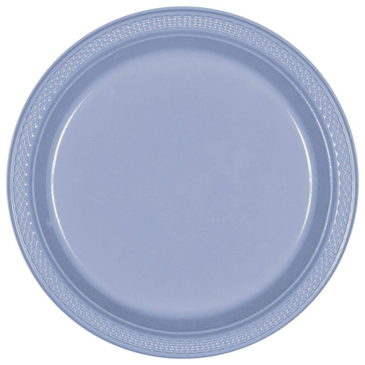 Premium Plastic Plates Pastel Blue 23cm 20pk