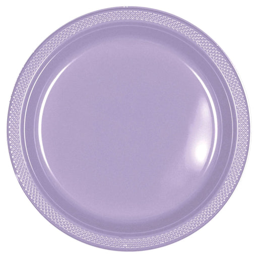 Premium Plastic Plates Lavender 26cm 20pk