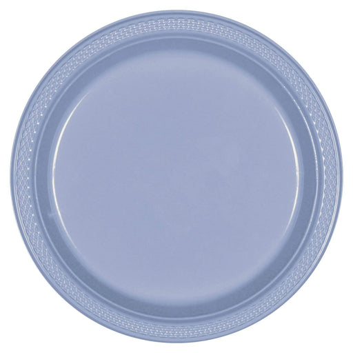 Premium Plastic Plates Pastel Blue 26cm 20pk