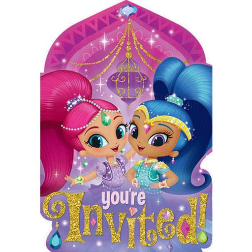 Shimmer and Shine Postcard Invitations 8pk