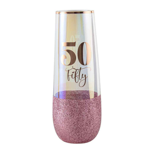 Ronis 50 Glitterati Colour Stemless Champagne 16cm 180ml