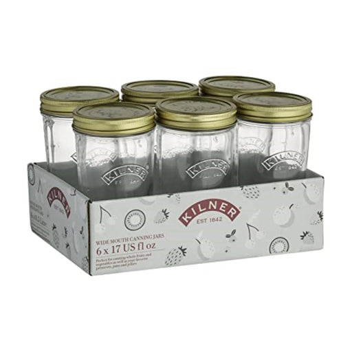 Kilner Wide Mouth Preserve Set of 6 500ml