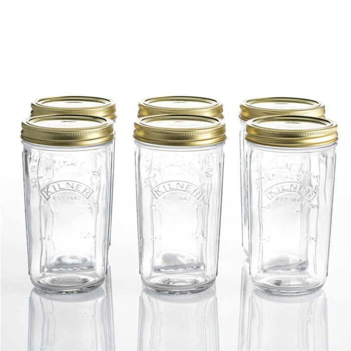 Kilner Wide Mouth Preserve Set of 6 500ml