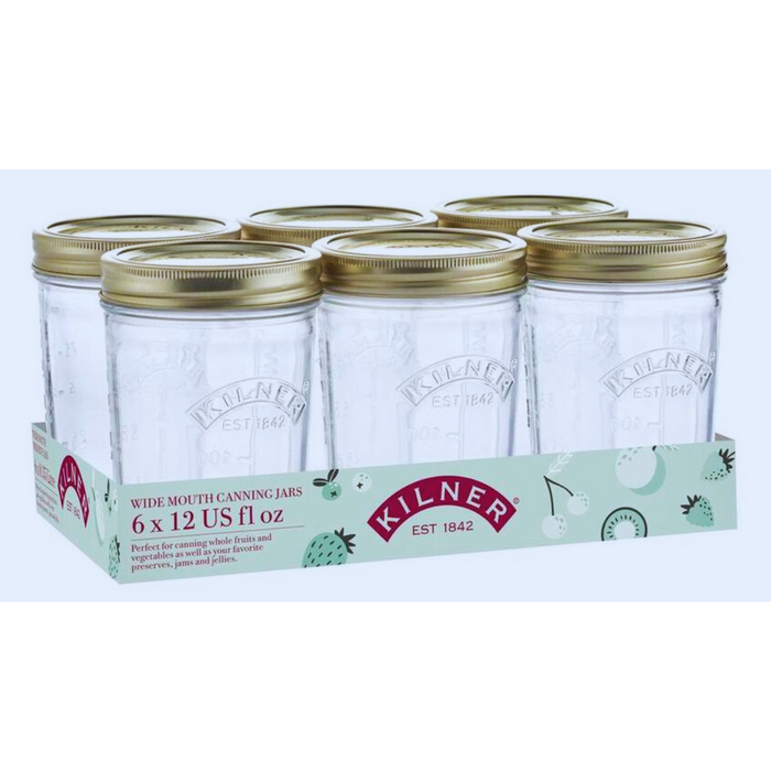 Kilner Wide Mouth Preserve Set of 6 350ml