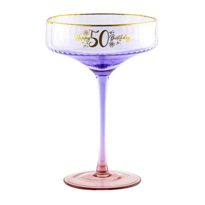 Ronis 50th Fluted Coupe Glass 300ml