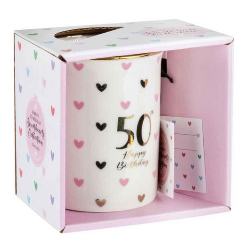 Ronis 50th Sweet Heart Mug With Handle 360ml