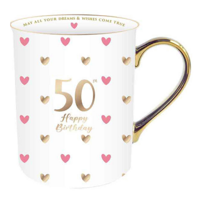 Ronis 50th Sweet Heart Mug With Handle 360ml